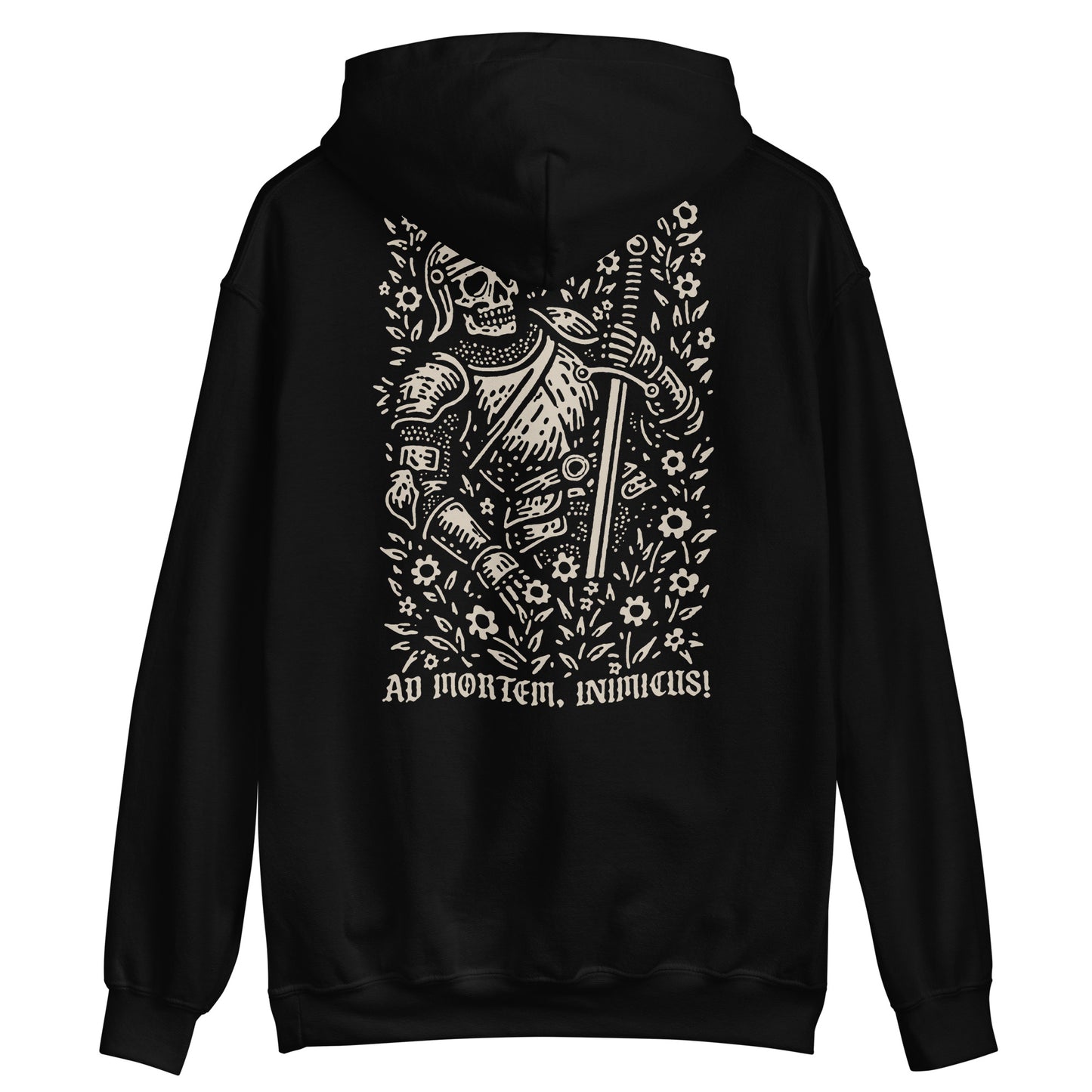 Ad mortem, inimicus! hoodie (Front & Back Print)