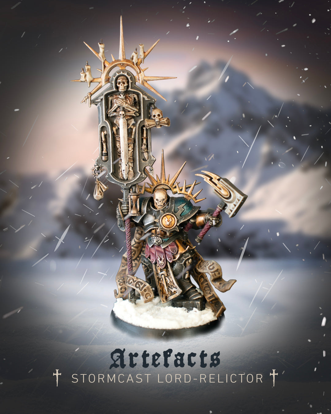 Stormcast lord-relictor - Hand-painted miniature model