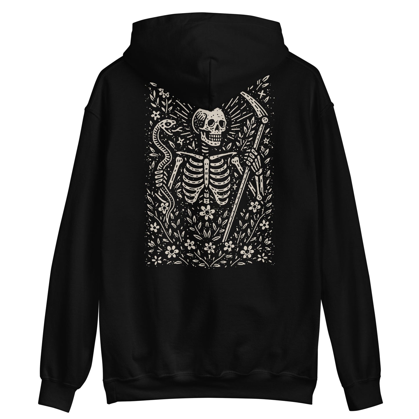 The snake & scythe! hoodie (Front & Back Print)