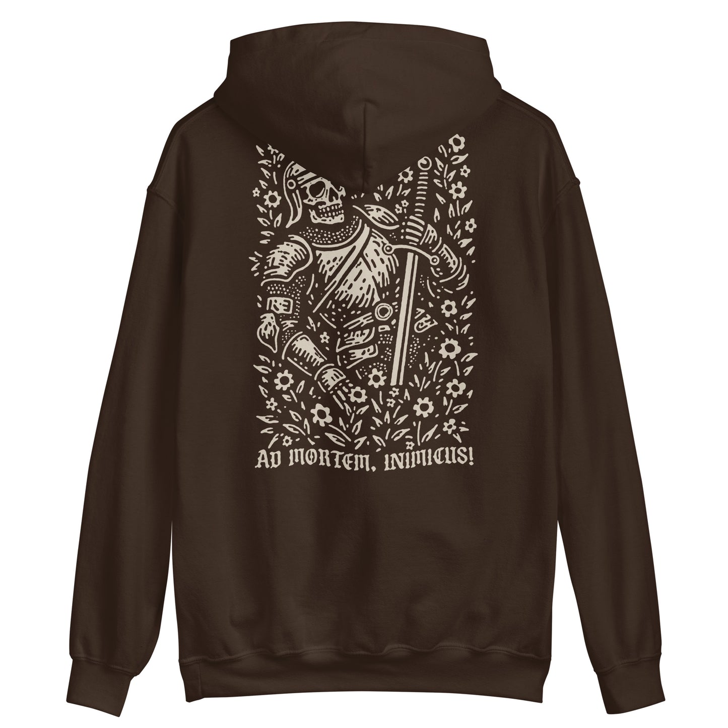 Ad mortem, inimicus! hoodie (Front & Back Print)