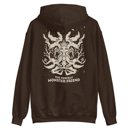 The Perfect Monster Friend! Hoodie (Back Print)