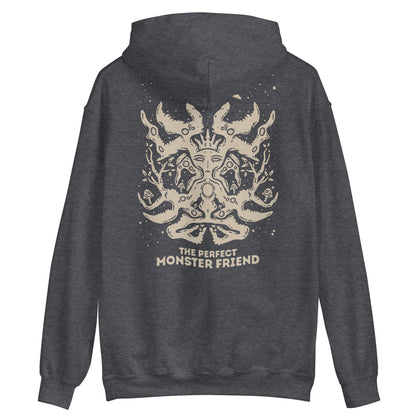The Perfect Monster Friend! Hoodie (Back Print)