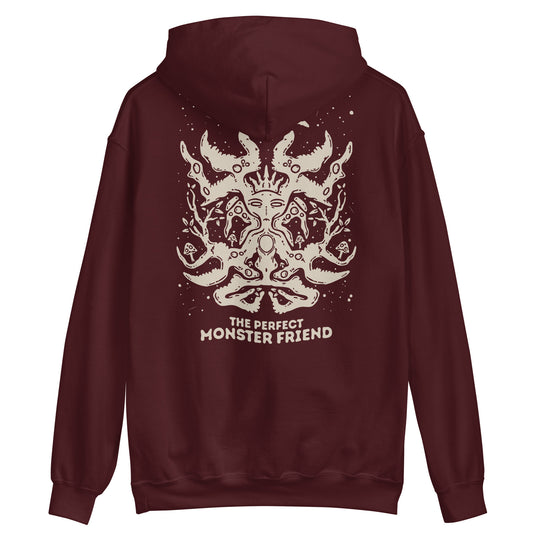 The Perfect Monster Friend! Hoodie (Back Print)