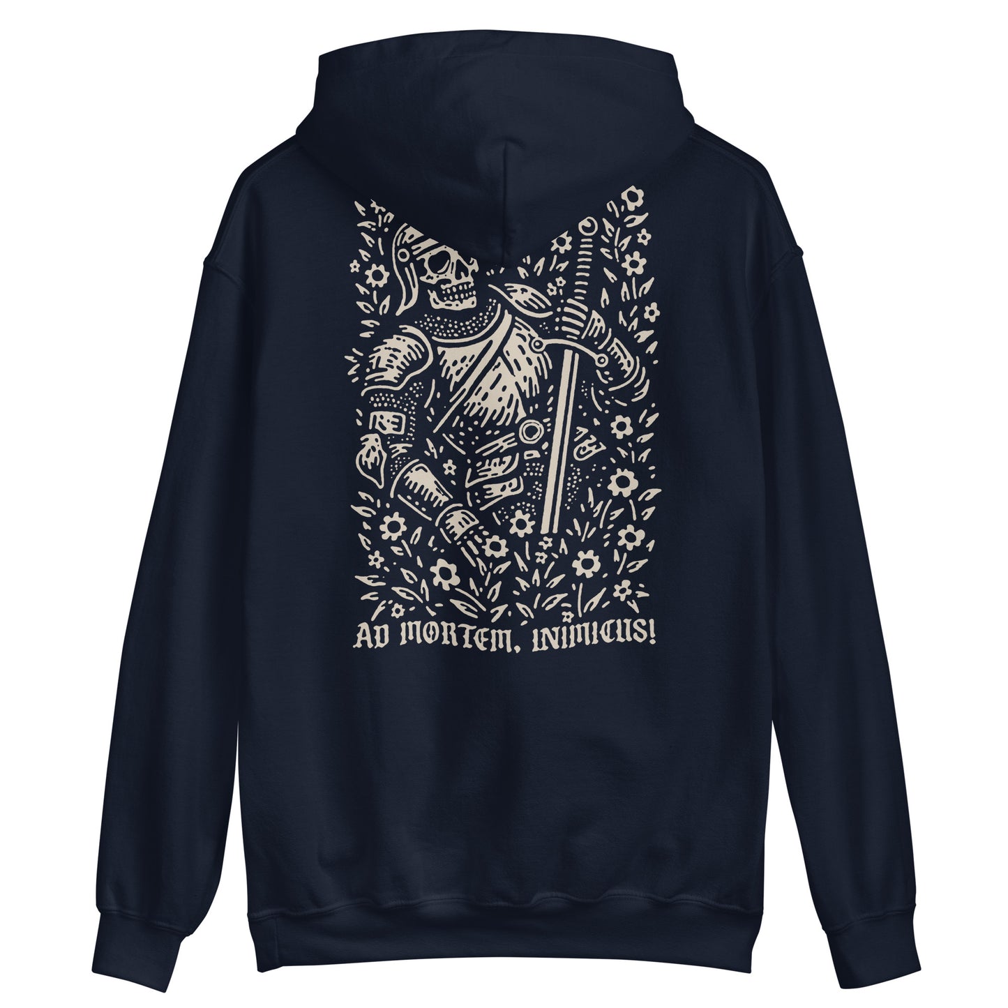 Ad mortem, inimicus! hoodie (Front & Back Print)